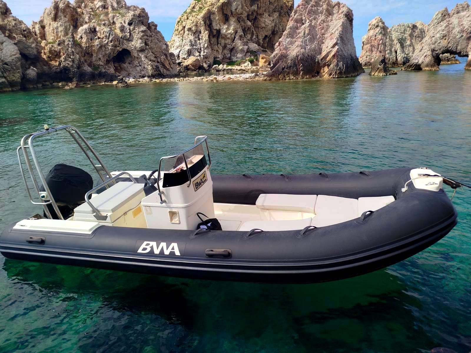 Eleni RIB on clear water near Paros